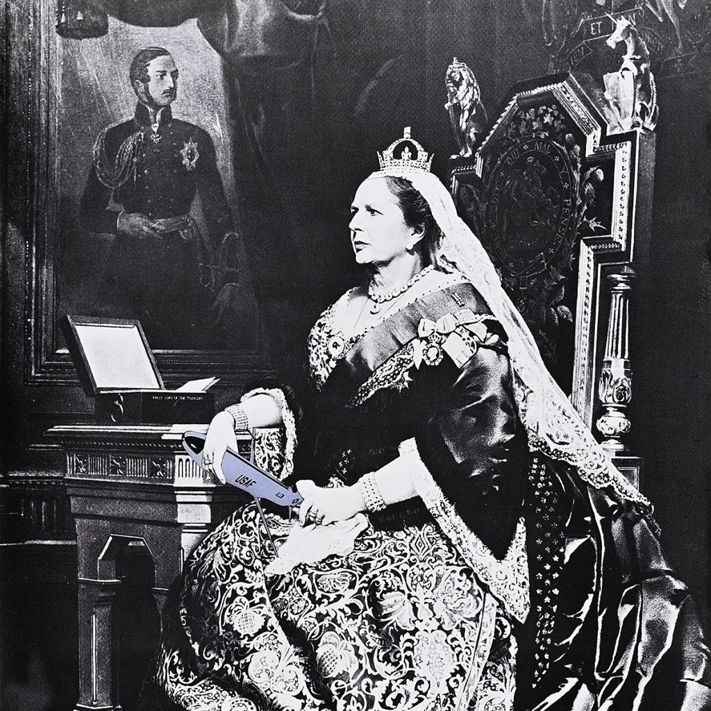A poster image depicting Margaret Thatcher as Queen Victoria